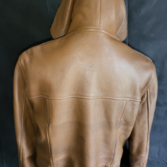 Vintage Leather Coat - Picture 2 of 6